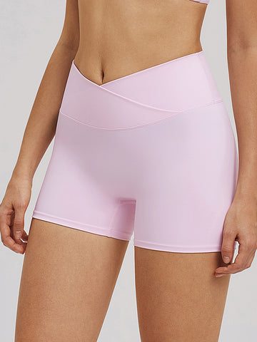 Seamless High Waisted Athletic Shorts Set