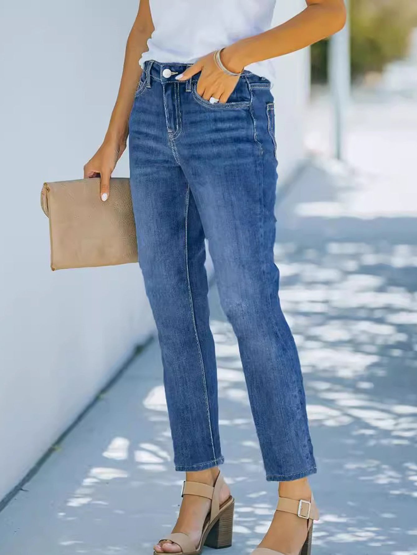 High Rise Slim Fit Jeans
