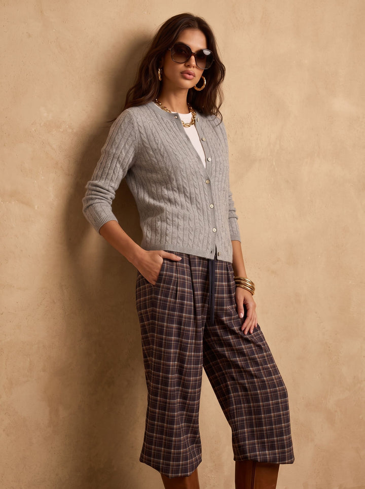 Cozy Cable Knit Button Cardigan