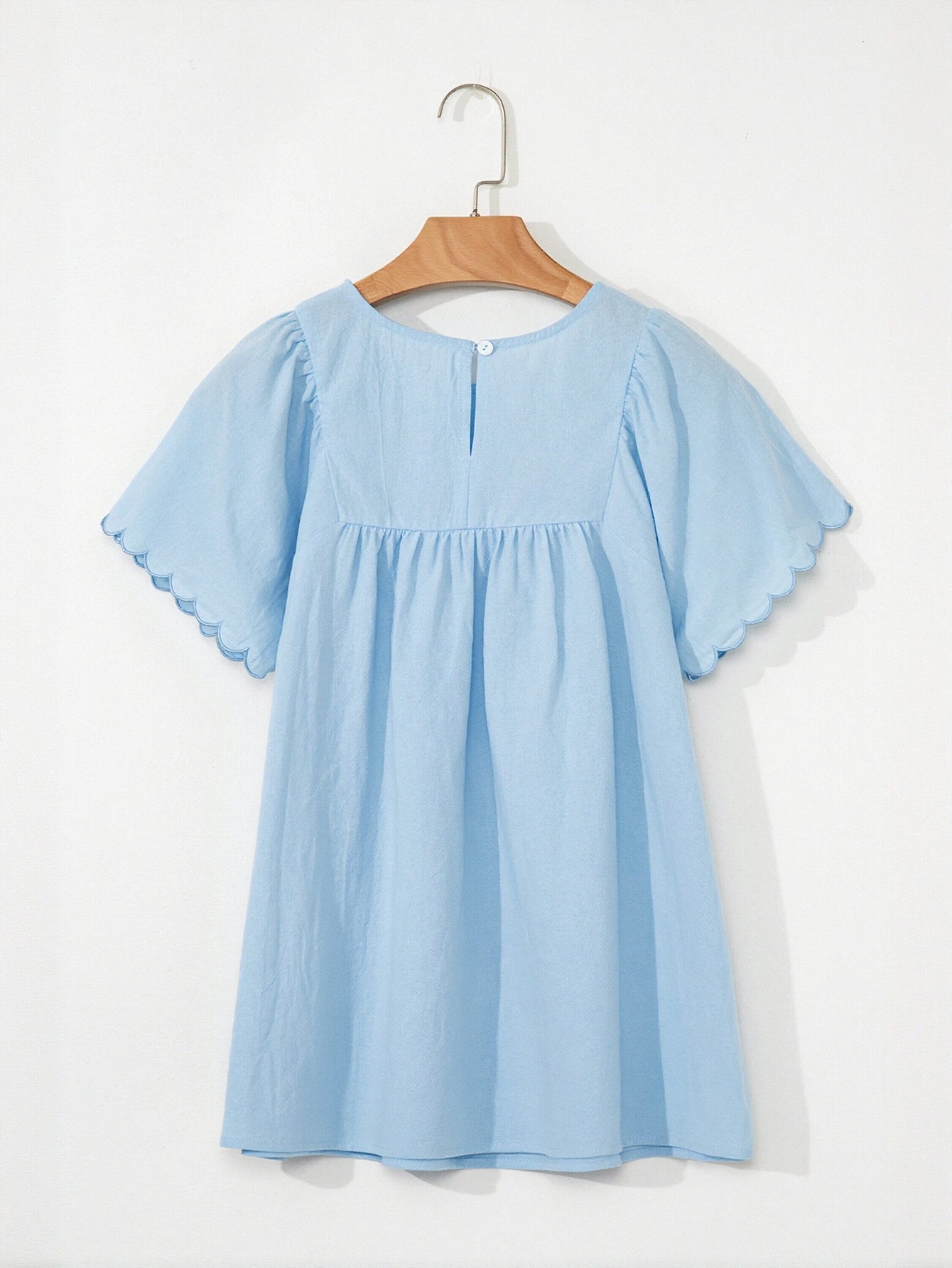 Puff Sleeve Peplum Cotton Blouse