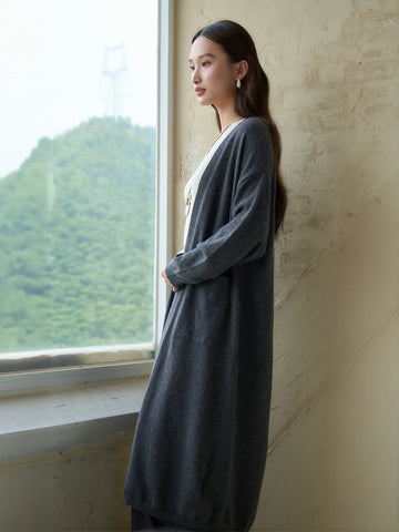 Soft Longline Open Front Cardigan