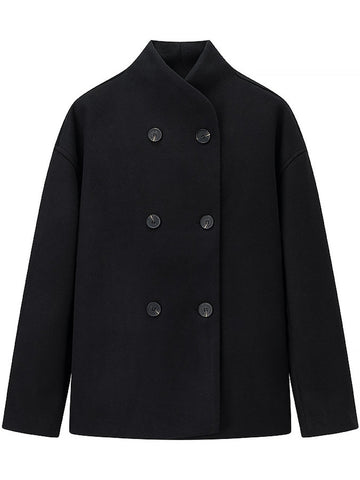 Cozy Double Breasted Wool Coat
