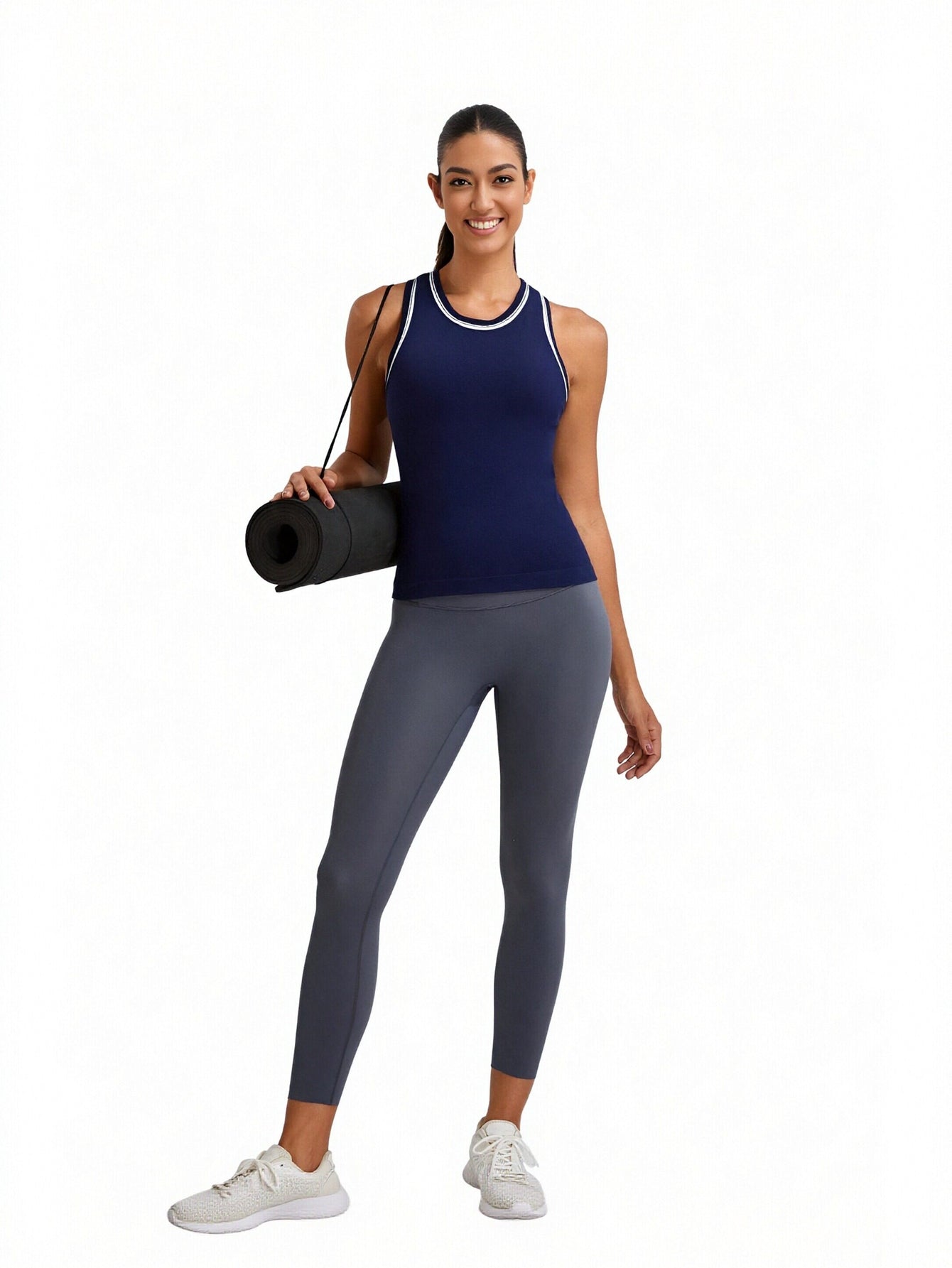 Seamless Ribbed Athletic Tank Top