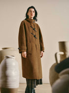 Cozy Wool Blend Toggle Coat