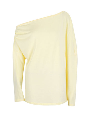 Off Shoulder Oversized Long Sleeve Top