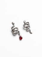 Gothic Dangle Snake Stud Earrings