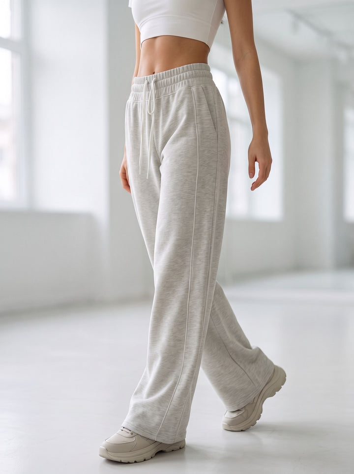 High Waisted Wide Leg Sweatpants
