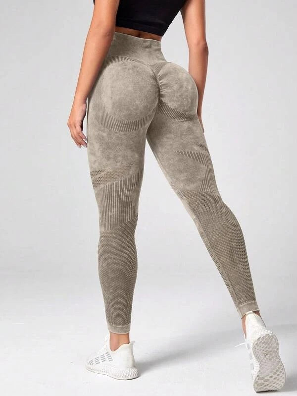 Seamless Butt Lifting Acid Wash Leggings