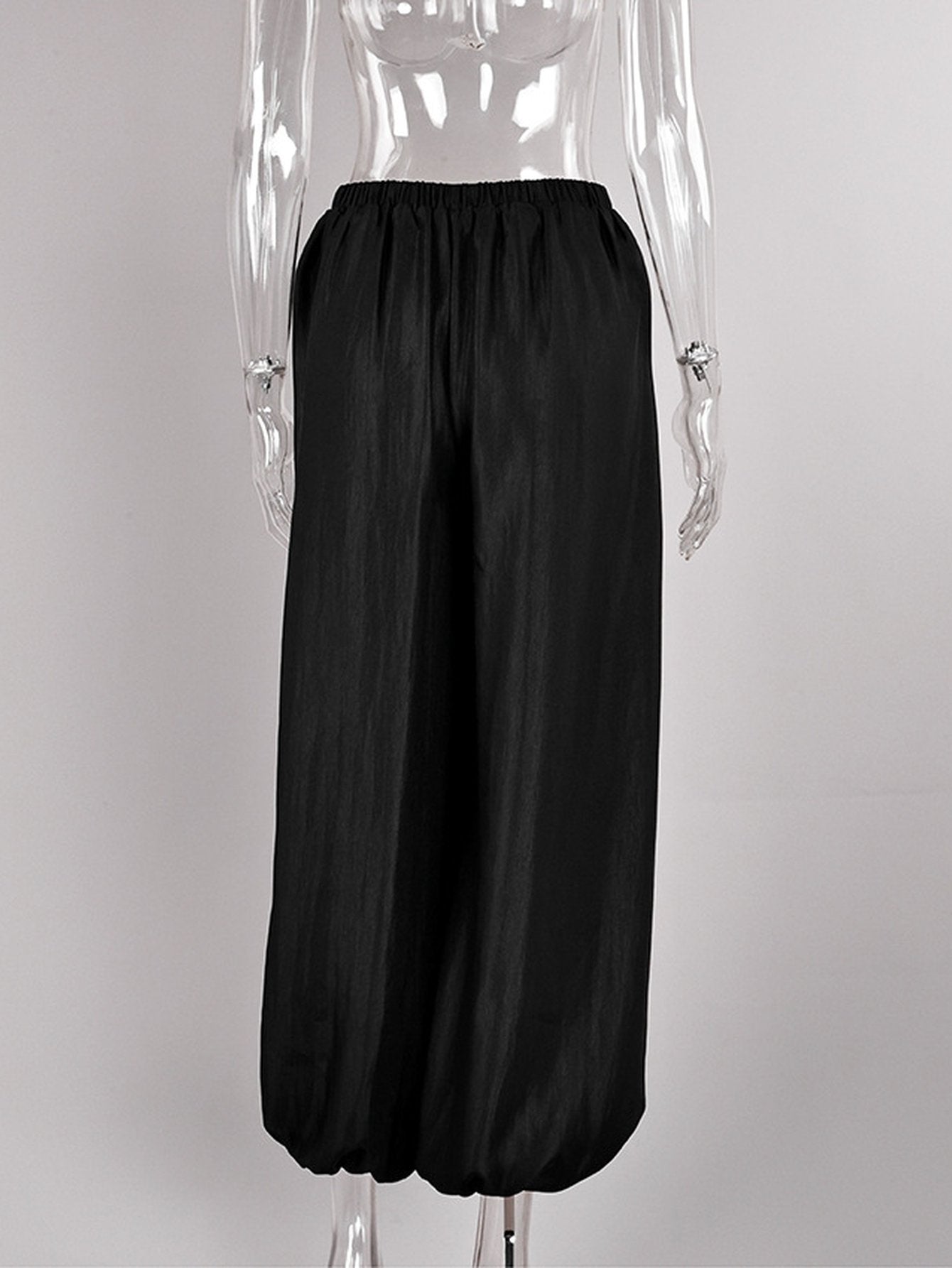 High Waisted Pleated Harem Pants