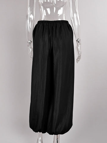 High Waisted Pleated Harem Pants