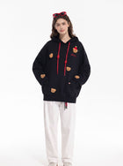 Cute Teddy Bear Graphic Hoodie