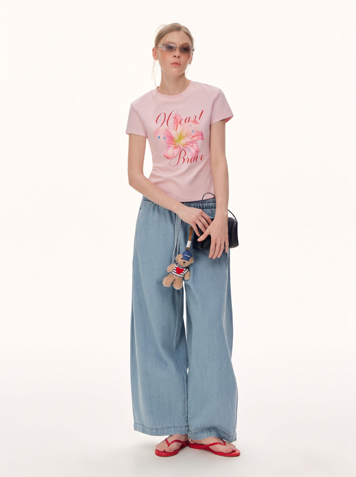 High Waisted Loose Wide Leg Jeans