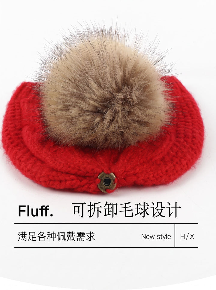 Cozy Cable Knit Pom Beanie