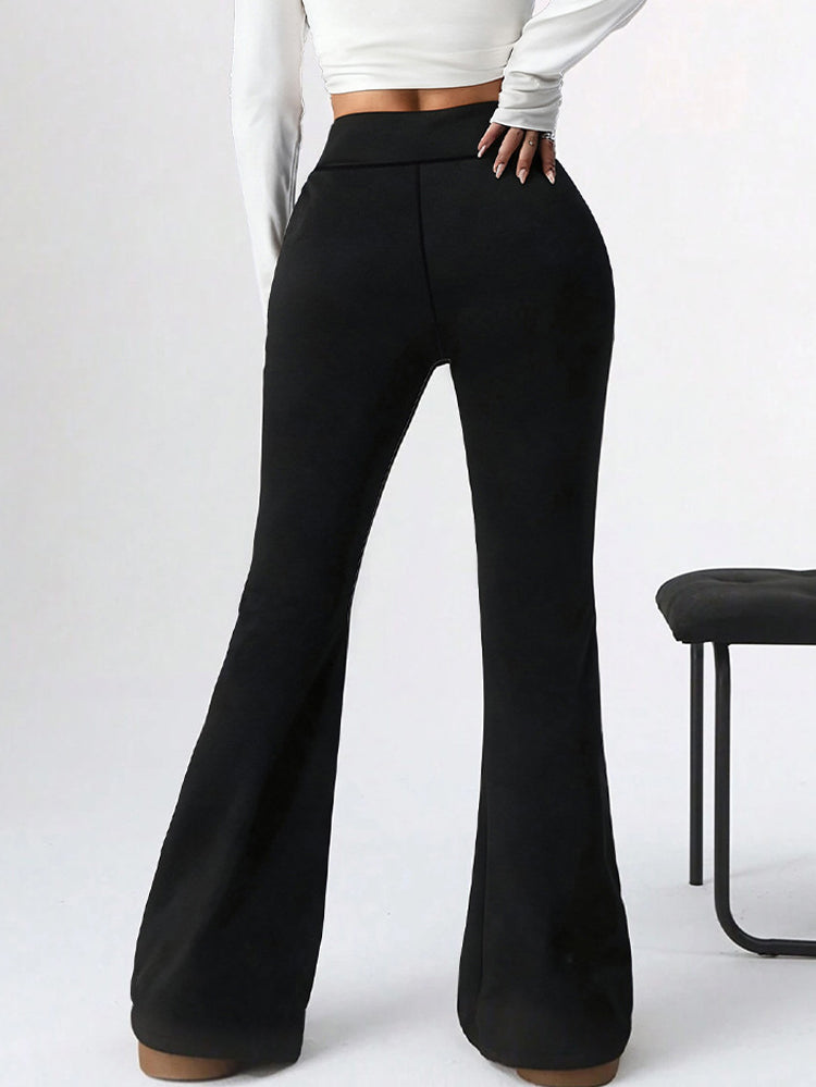 High Waisted Fleece Lined Yoga Pants