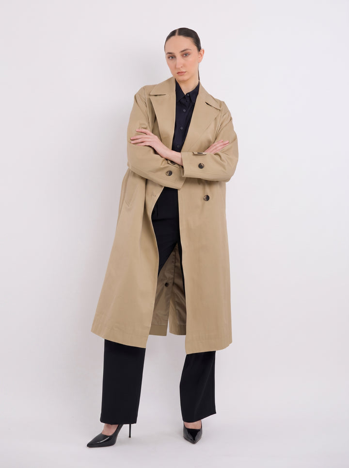 Classic Double Breasted Trench Coat