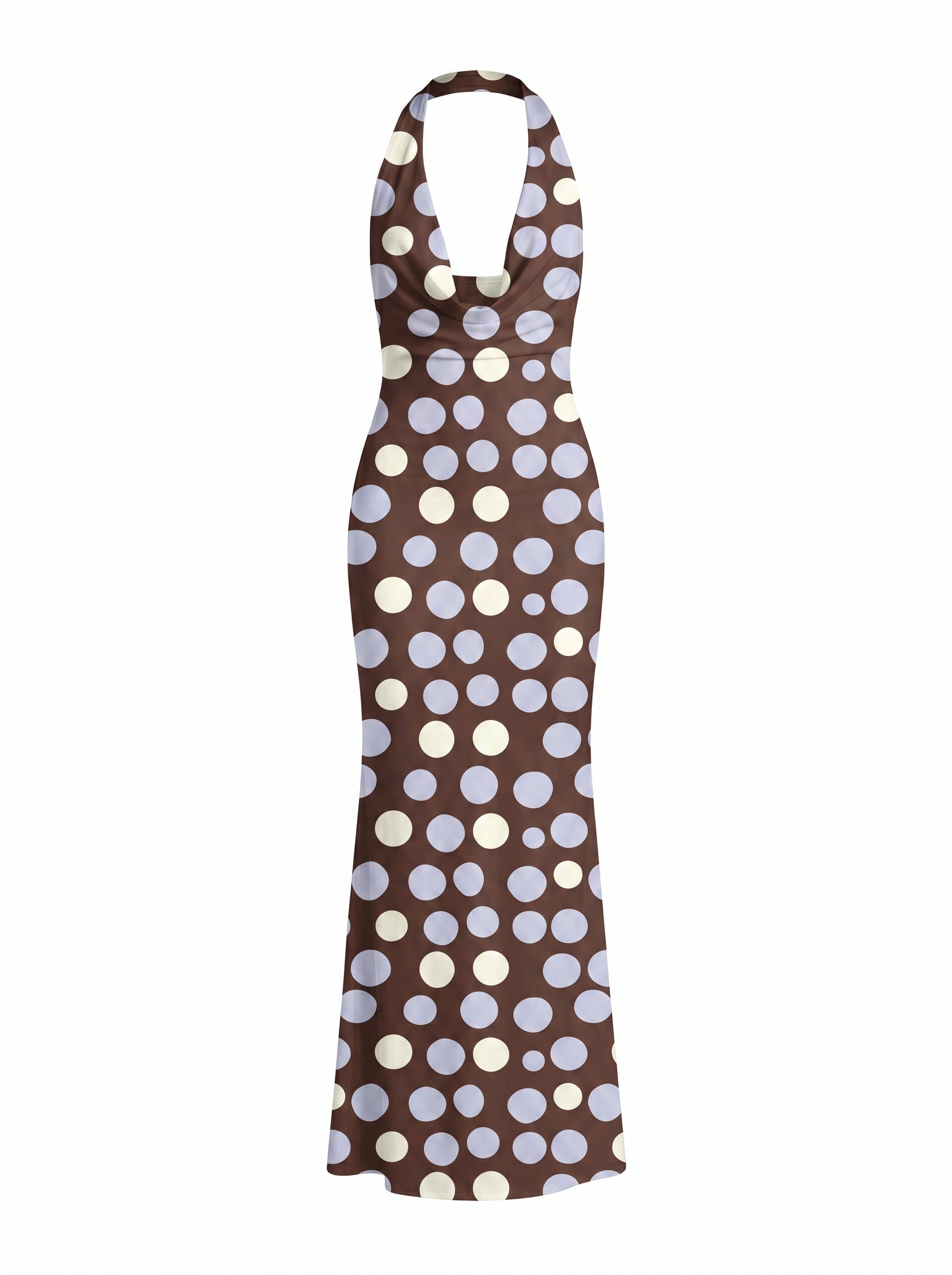 Tinatini Kvinikadze's Polka Dot Print Midi Dress