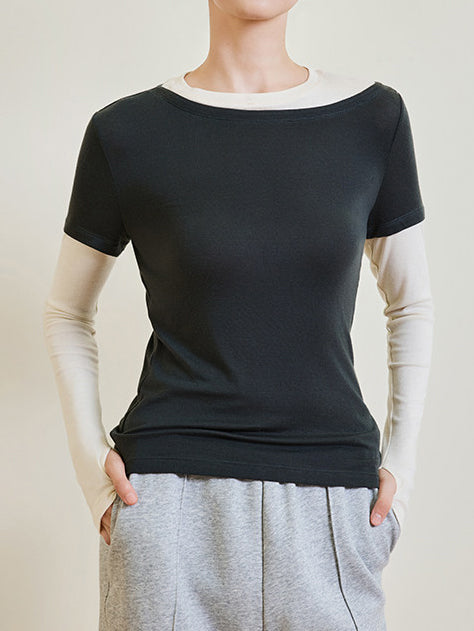 Layered Look Soft Comfy Lounge Top