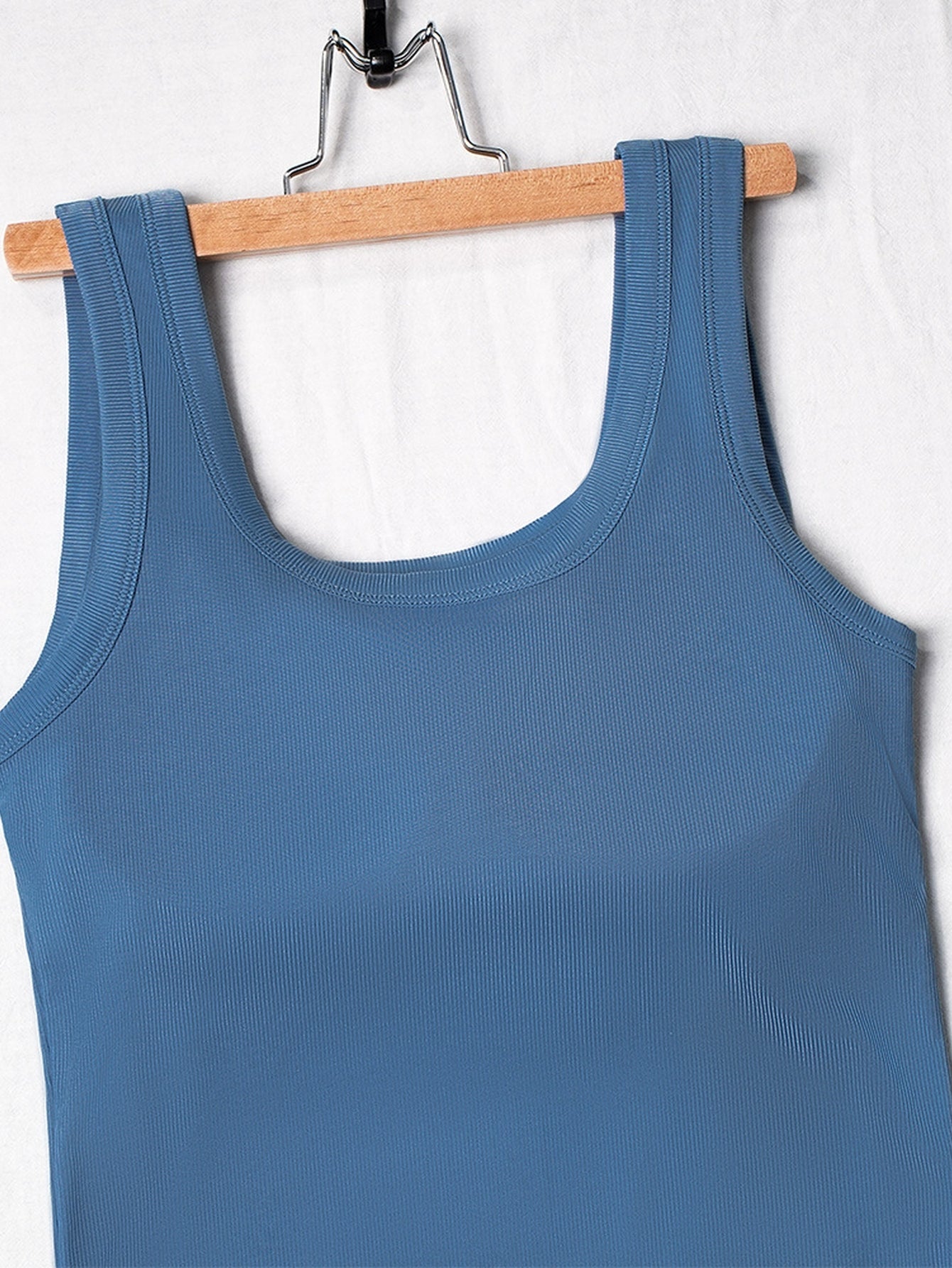 Seamless Ribbed Built In Bra Tank