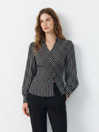 Slim Fit Striped Button Down Shirt