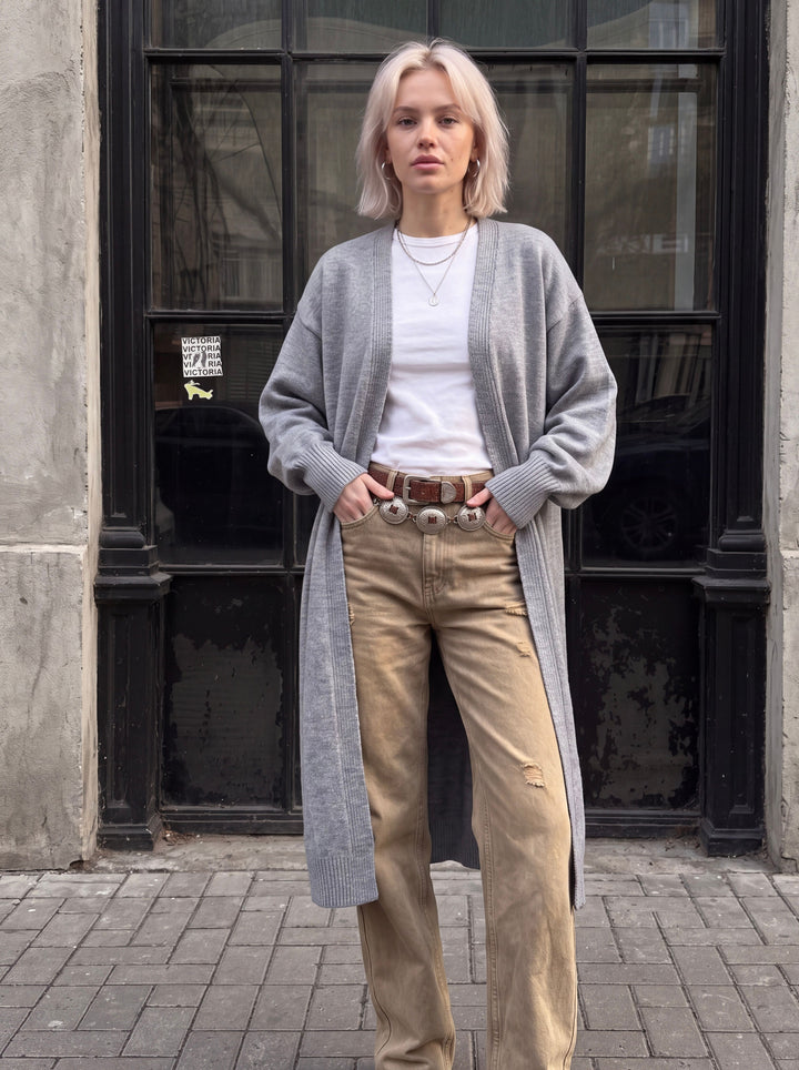 Cozy Oversized Long Knit Cardigan