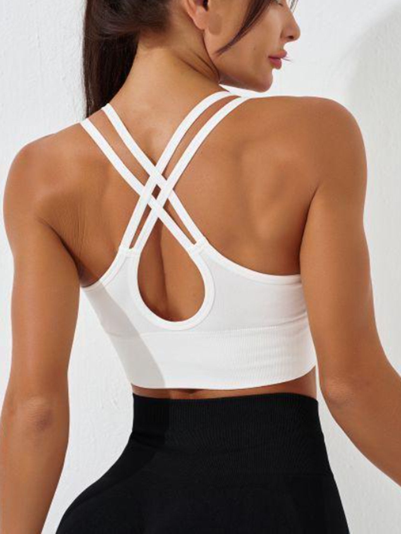 Seamless Strappy Supportive Yoga Tank Top