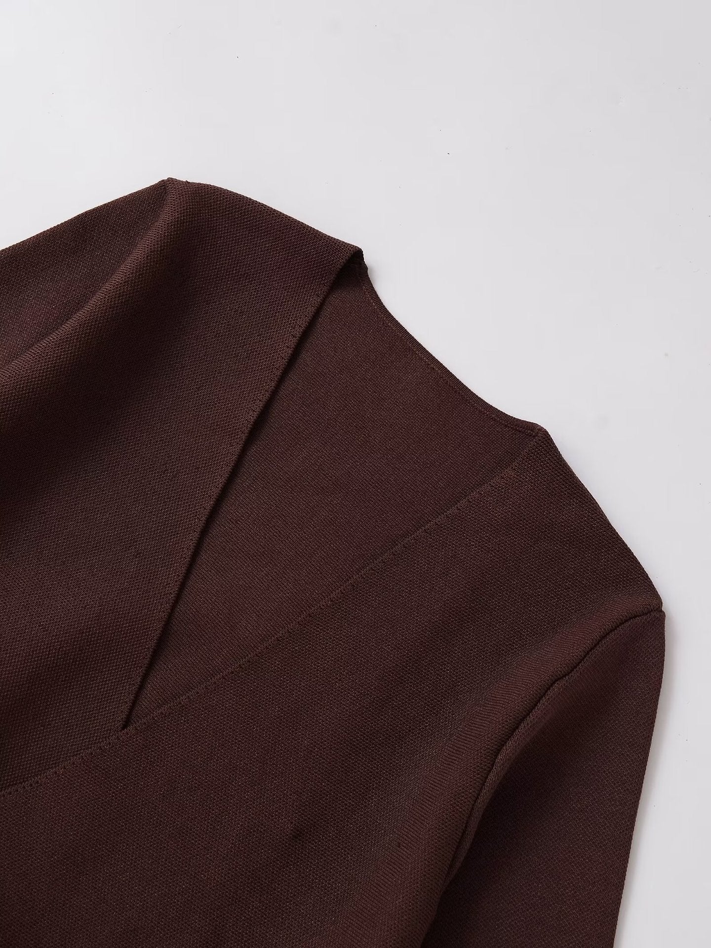 V Neck Peplum Knit Cardigan