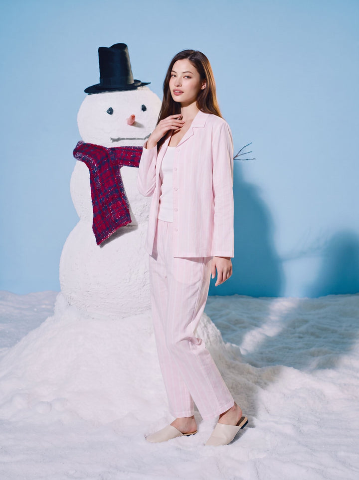 Soft Button Down Pajama Sleepwear Set