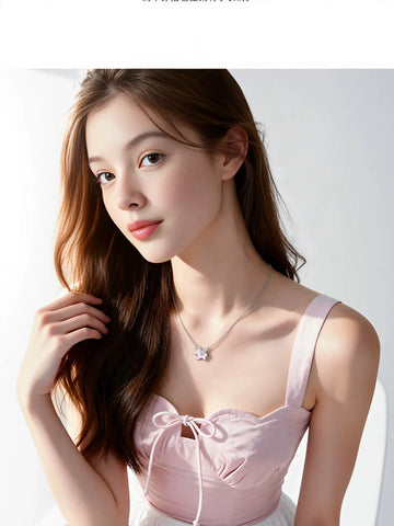 Cute Pink Unicorn Pendant Necklace
