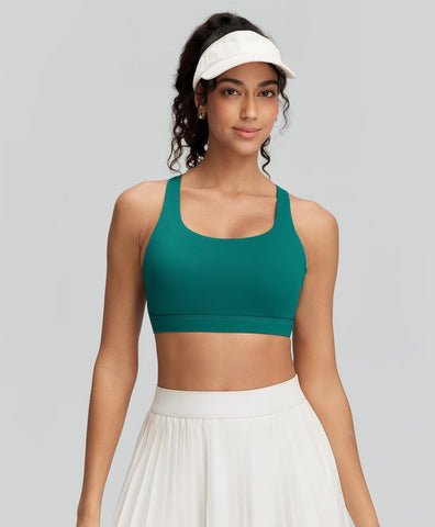 Breathable Cutout Back Sports Bra