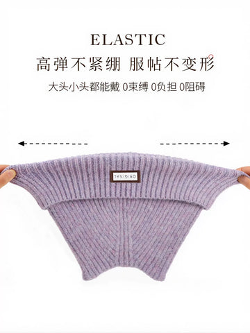 Cute Cat Ear Ribbed Knit Beanie
