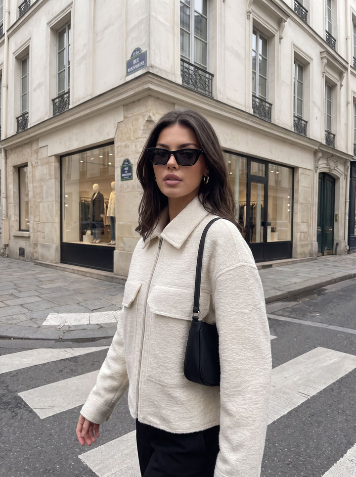Cozy Textured Zip Up Jacket