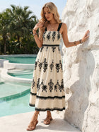 Sleeveless Embroidered Boho Maxi Dress