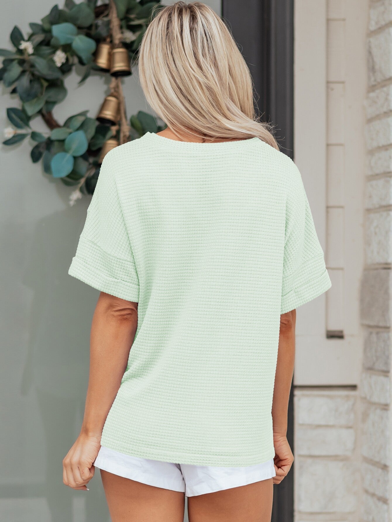 Loose Fit V Neck T-Shirt