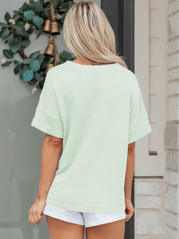 Loose Fit V Neck T-Shirt