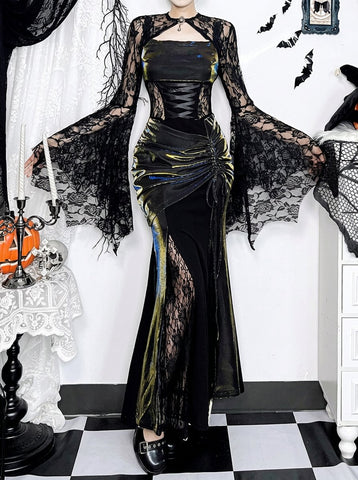 Gothic Lace Bell Sleeve Shrug