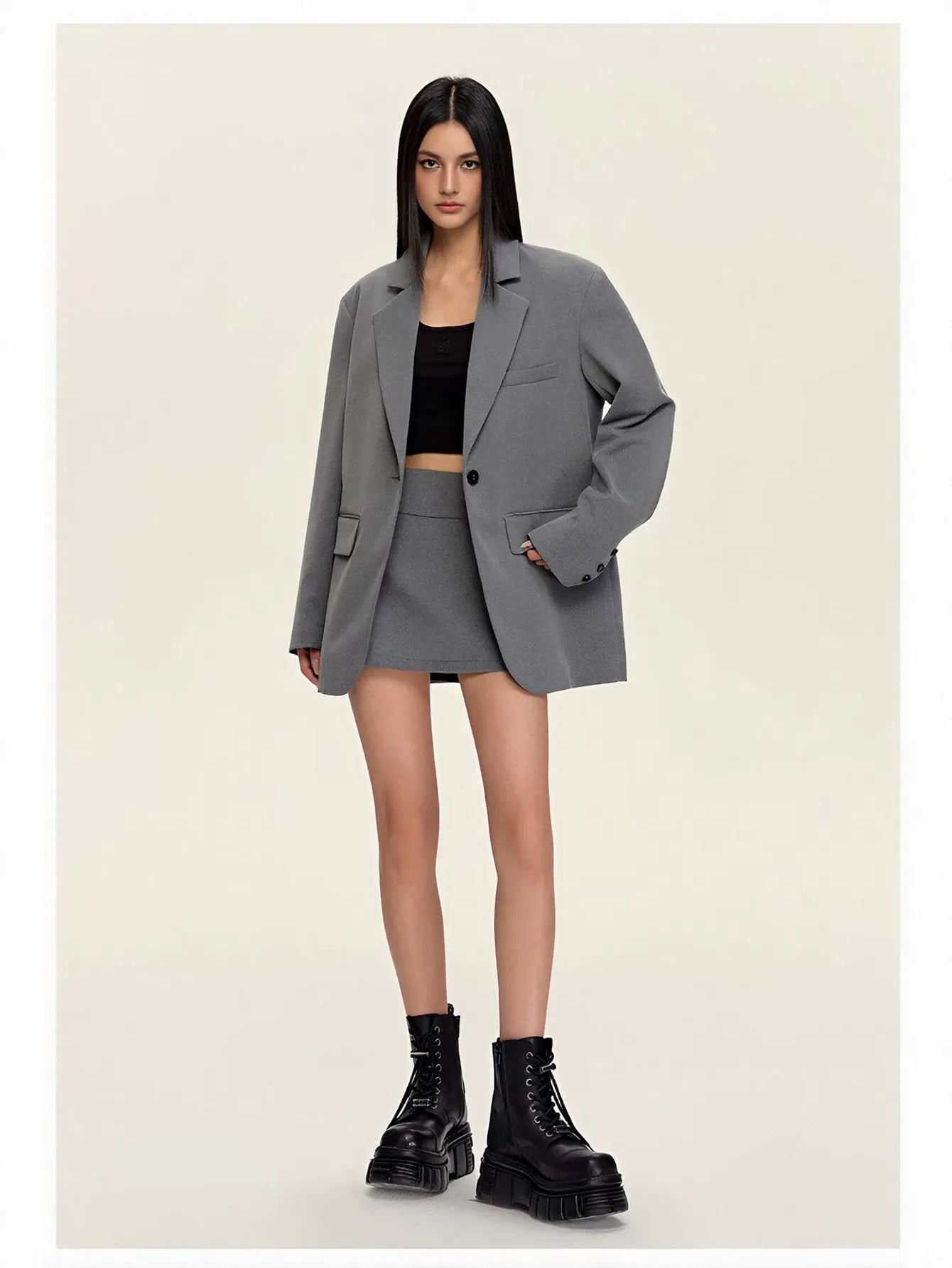 Oversized Tailored Casual Women Blazer
