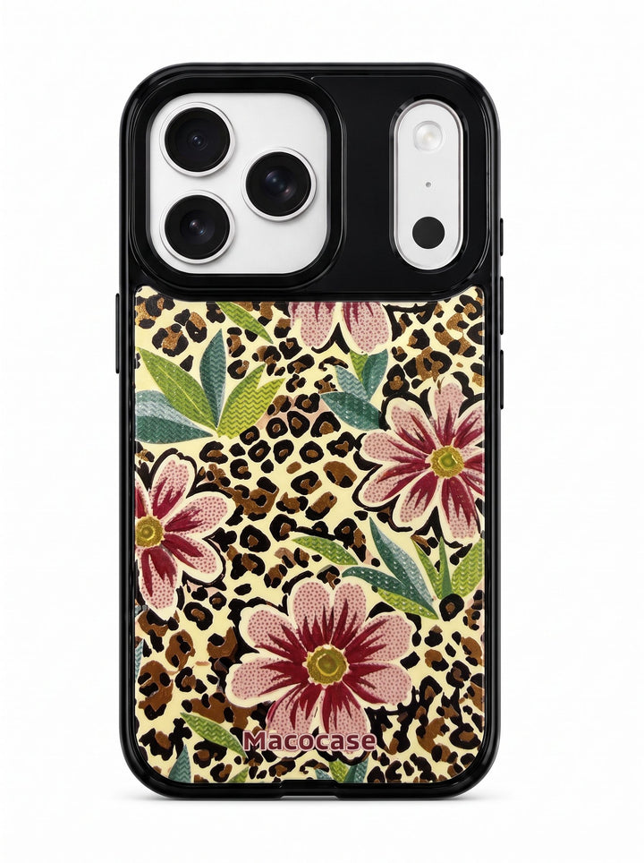 Leopard and Floral Print Phone Case