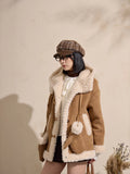 Cozy Faux Shearling Hooded Jacket