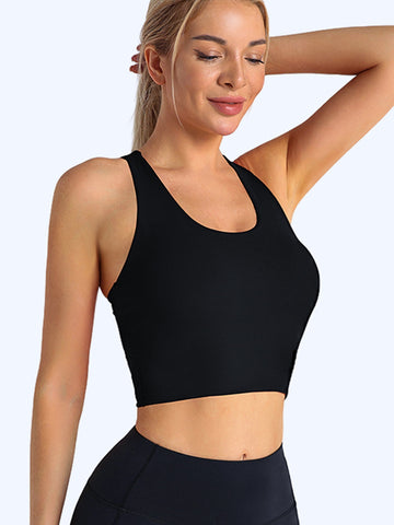 Crisscross Back Seamless Workout Tank Top