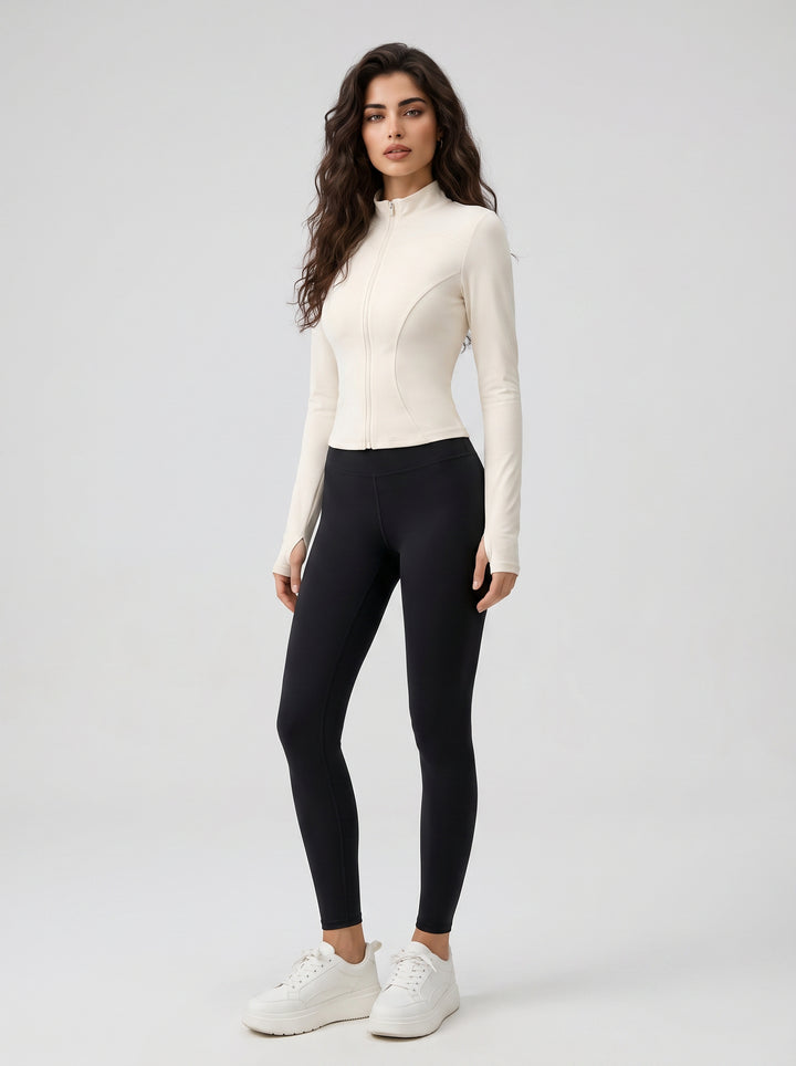 Slim Fit Thumbhole Yoga Jacket