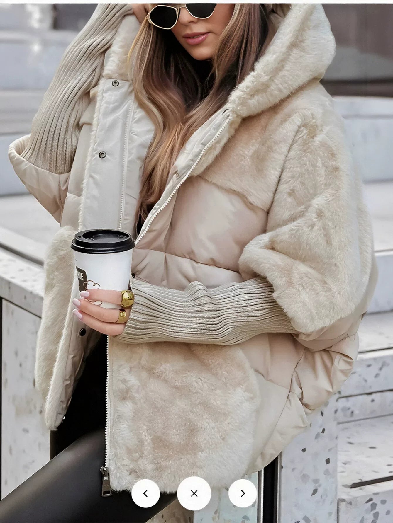 Cozy Faux Fur Hooded Puffer Jacket