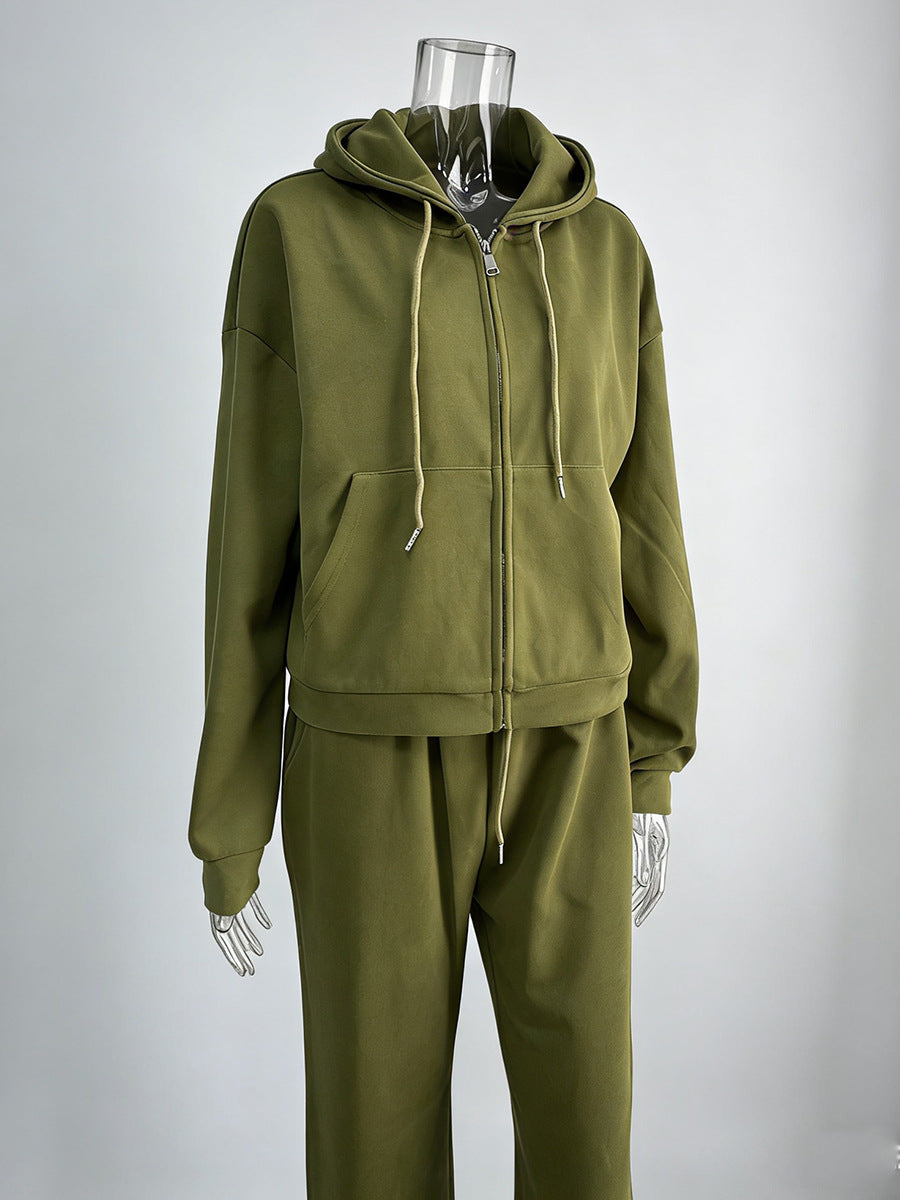 Cozy Oversized Zip Up Lounge Set