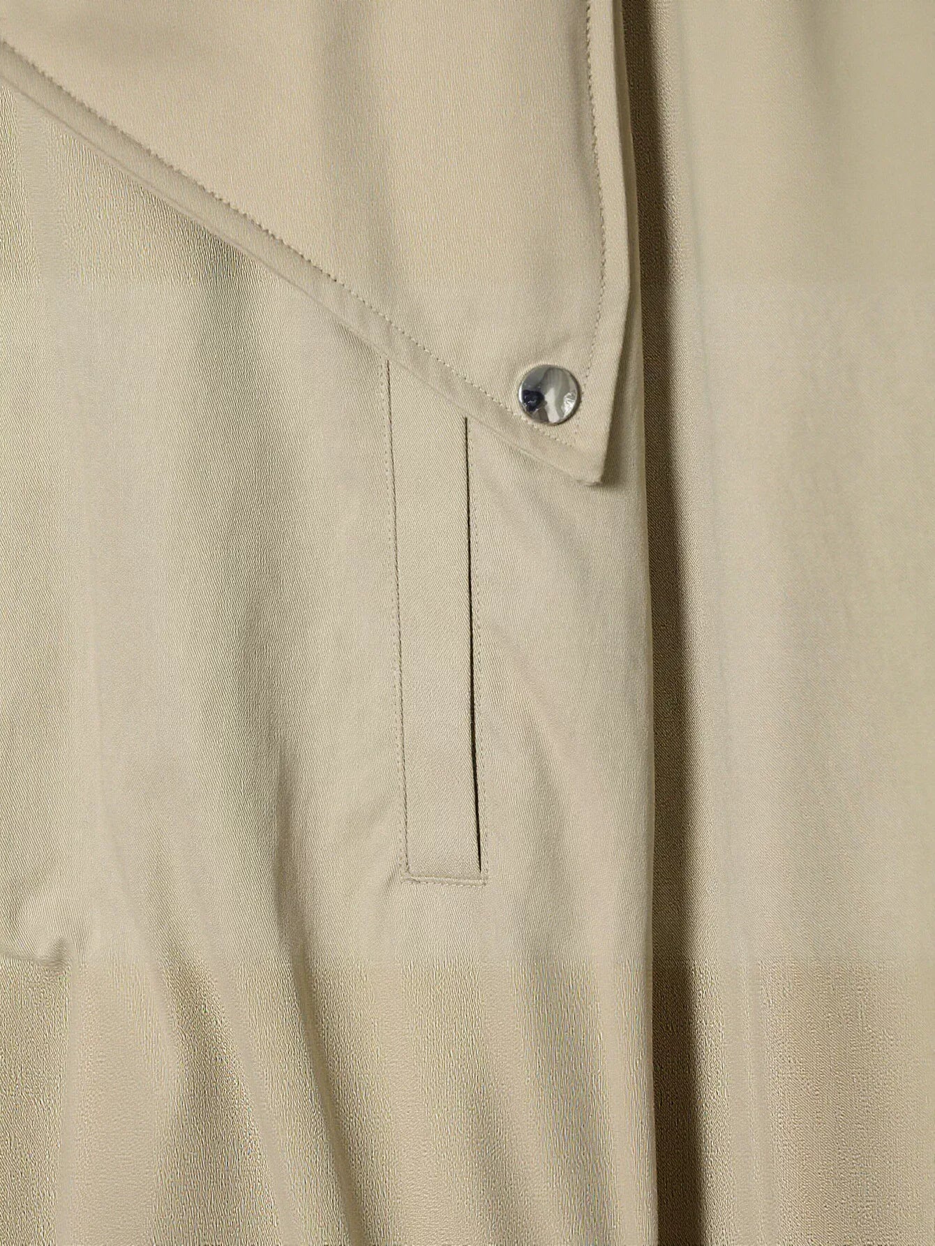Oversized Stand Collar Utility Bomber Jacket
