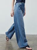 High Waisted Seamed Wide Leg Jeans