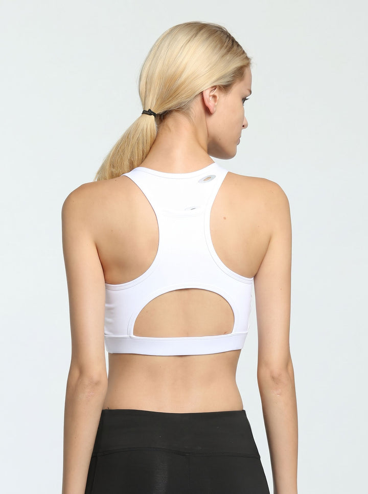 Phone Pocket Backless Sports Bra