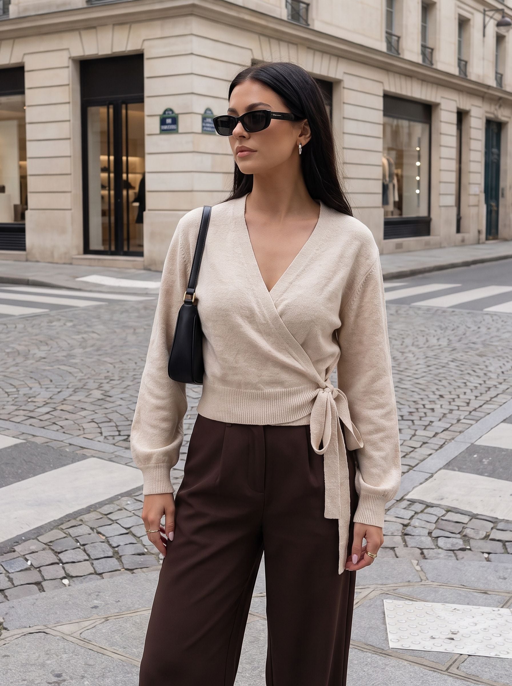 Soft V Neck Wrap Cardigan