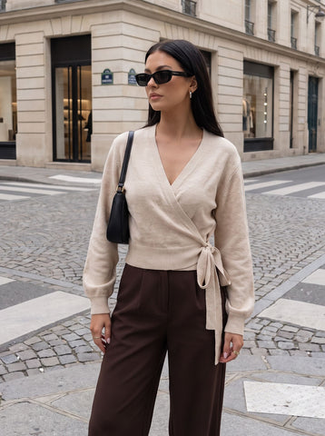 Soft V Neck Wrap Cardigan