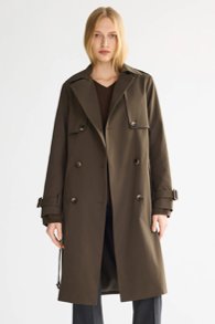 Classic Double Breasted Trench Coat