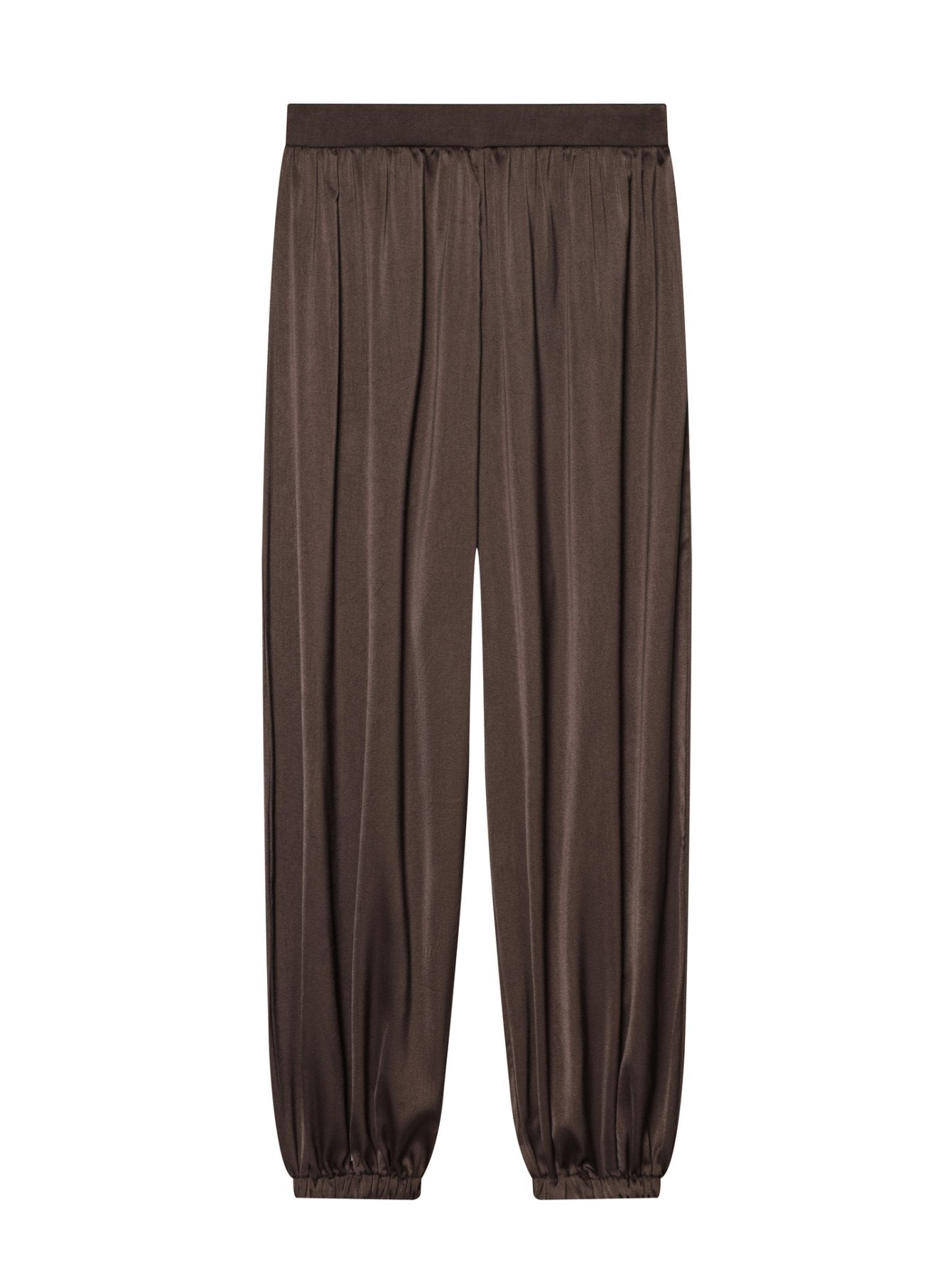 Satin Pleated Lantern Sleeve Pant Set