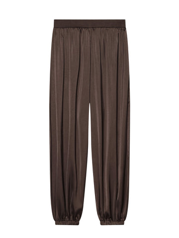Satin Pleated Lantern Sleeve Pant Set